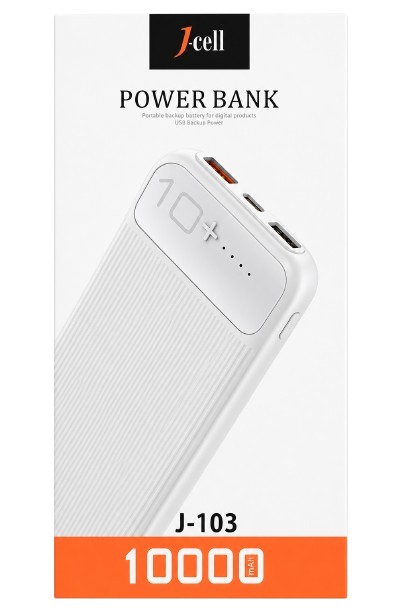 JCell 10000mAh Dual Output Fast Power Bank